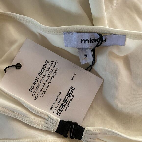 Miaou Phoenix Top Ivory White Shrug Tank Corset Sz S NWT Revolve $235 - Picture 10 of 10